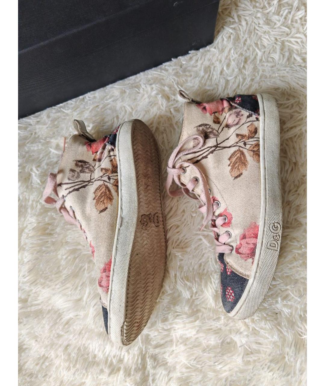 DOLCE&GABBANA Мульти текстильные кеды, фото 7