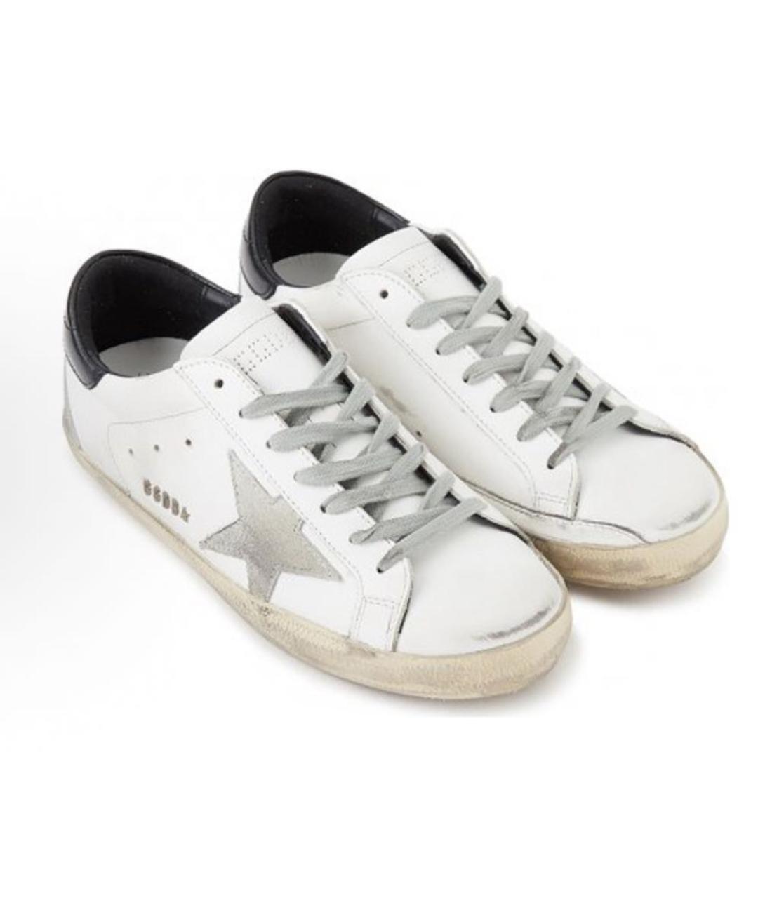 GOLDEN GOOSE DELUXE BRAND Белые кожаные кеды, фото 4