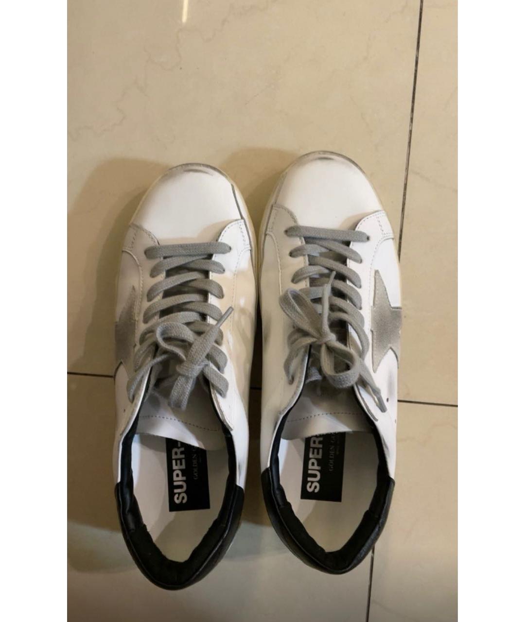 GOLDEN GOOSE DELUXE BRAND Белые кожаные кеды, фото 5