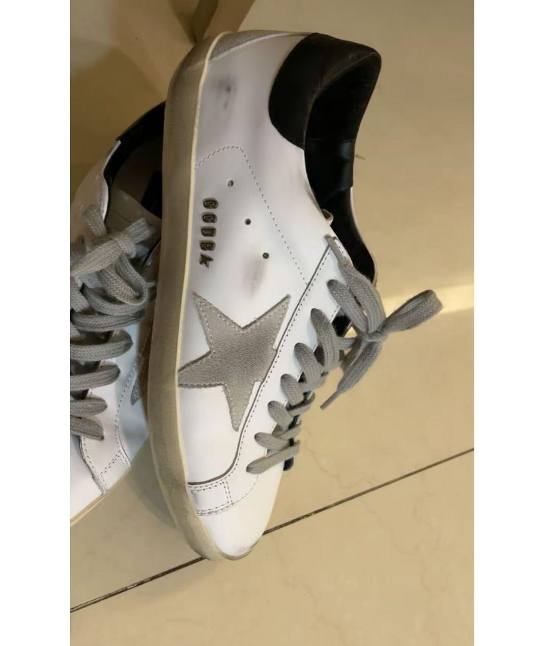 GOLDEN GOOSE DELUXE BRAND Белые кожаные кеды, фото 2