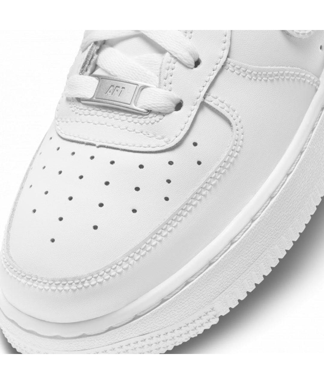NIKE Белые кожаные низкие кроссовки / кеды, фото 6