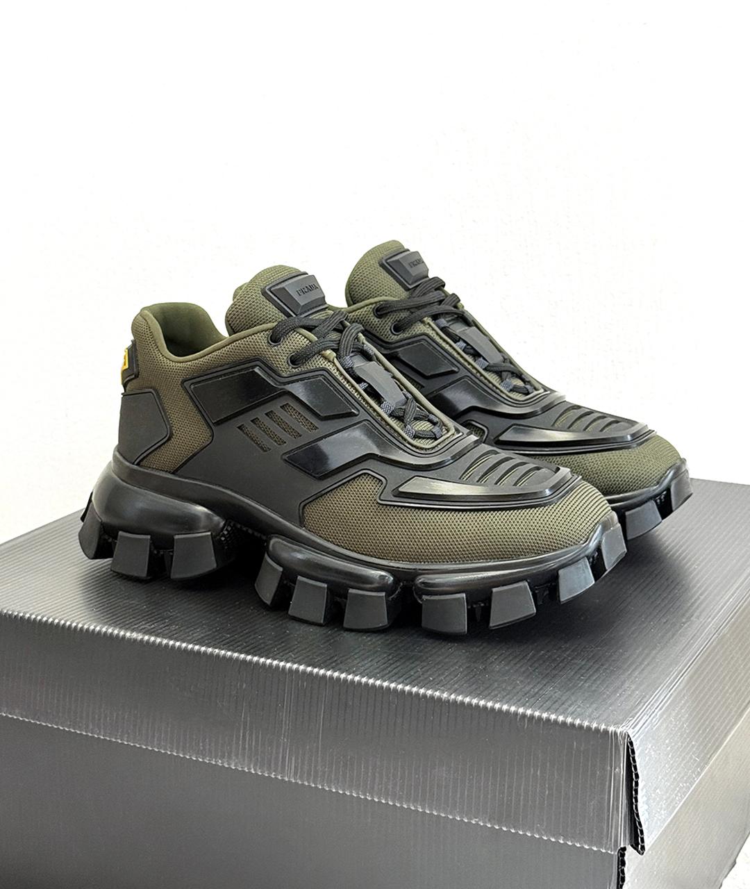 PRADA Хаки кроссовки, фото 8