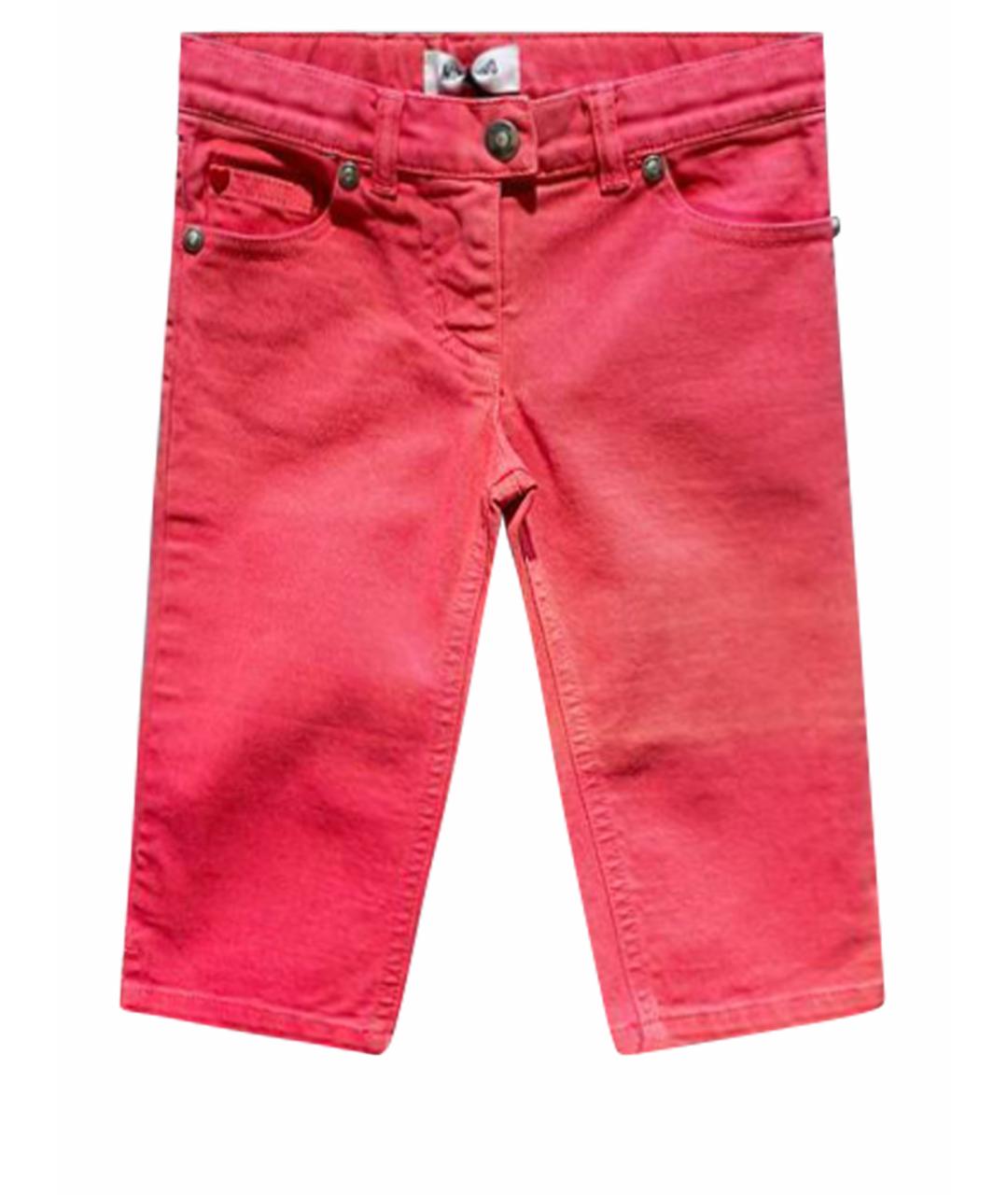 MOSCHINO KIDS Коралловые детские джинсы, фото 1
