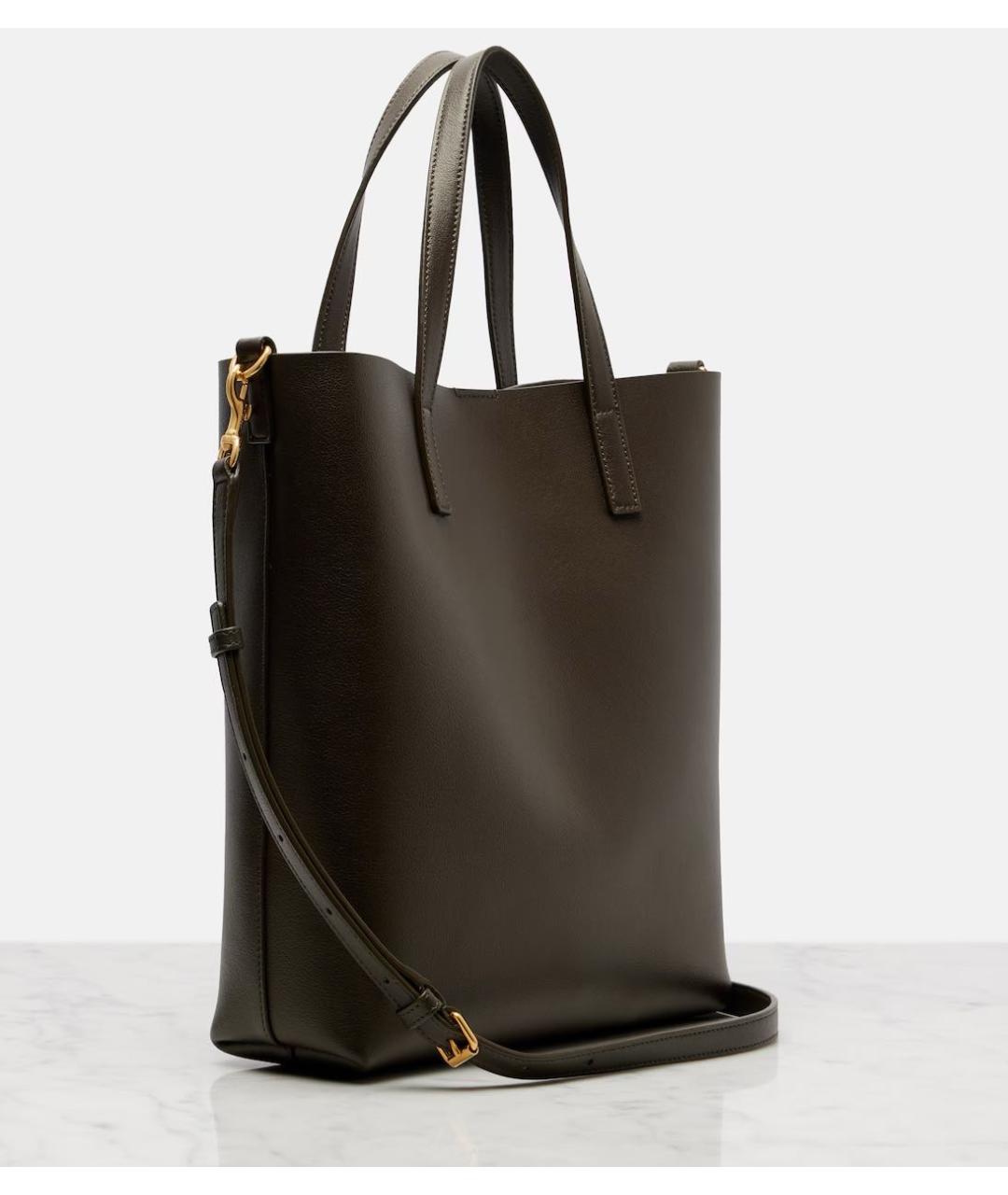 SAINT LAURENT Зеленая сумка тоут, фото 2