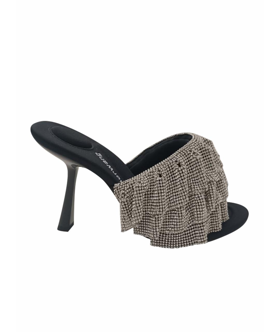 ALEXANDER WANG Черные текстильные мюли, фото 1