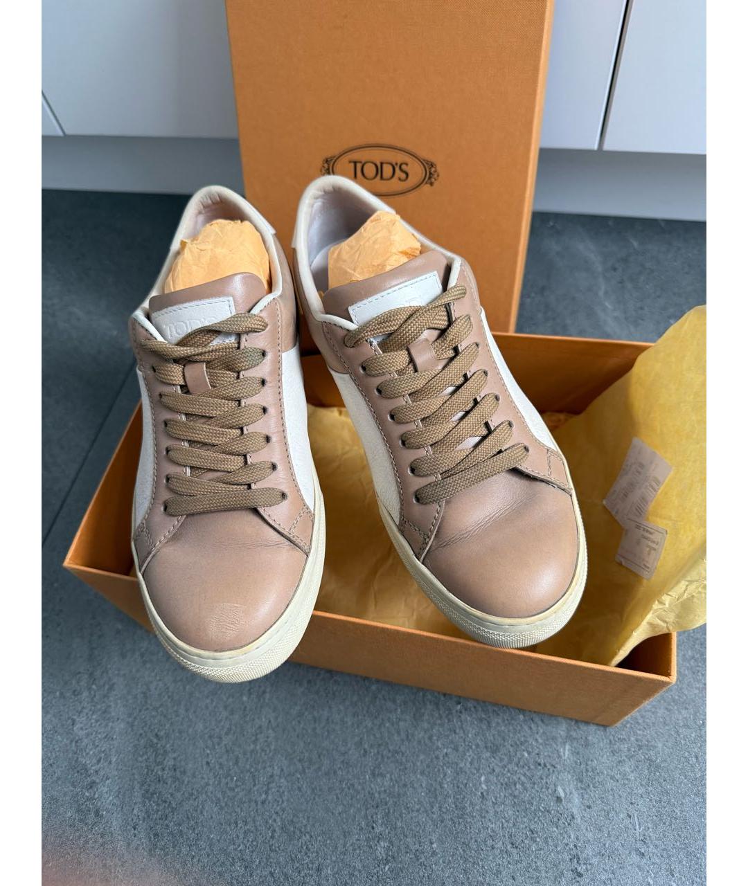 TOD'S Мульти кожаные кеды, фото 2