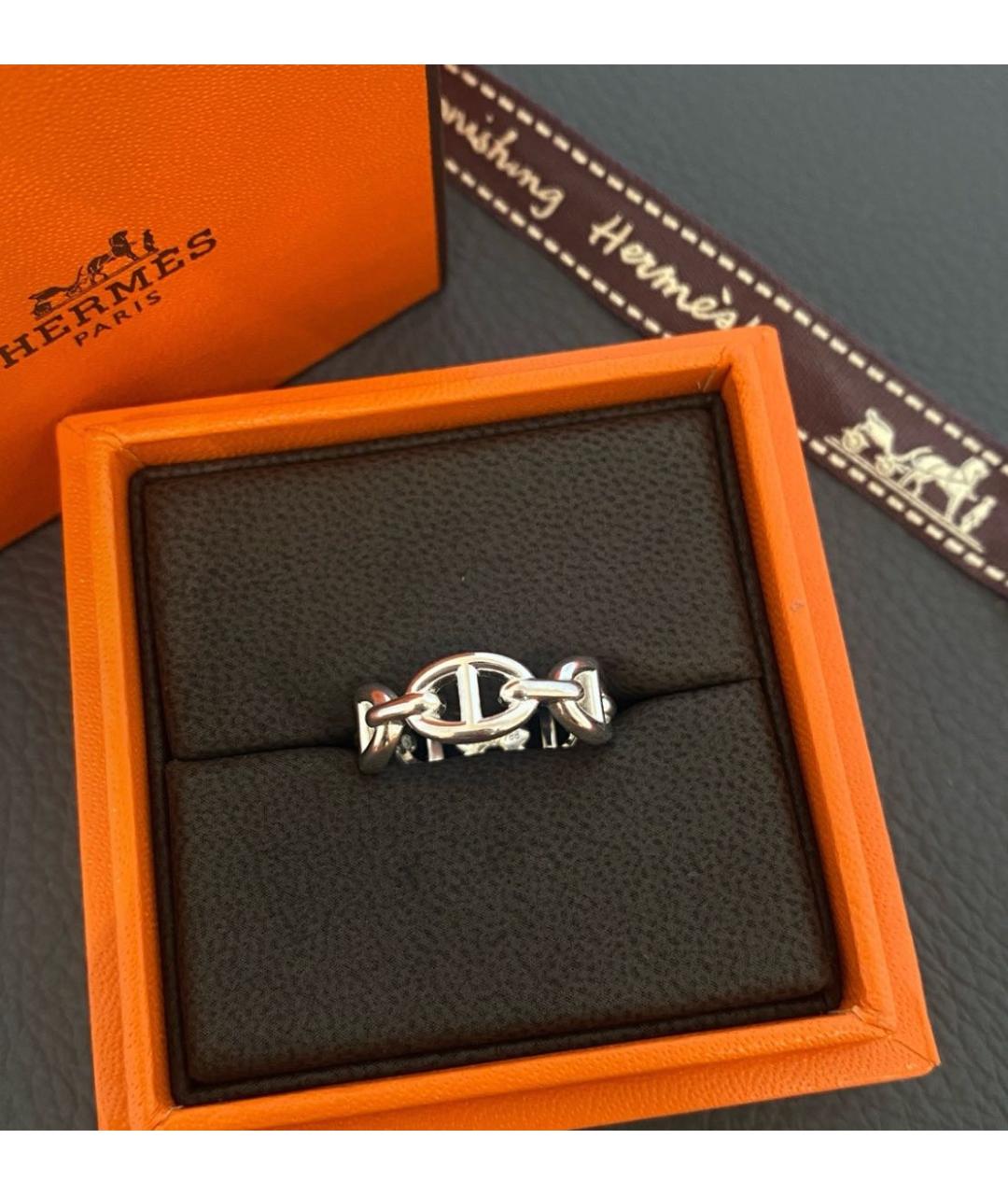 HERMES Серебряное серебряное кольцо, фото 3