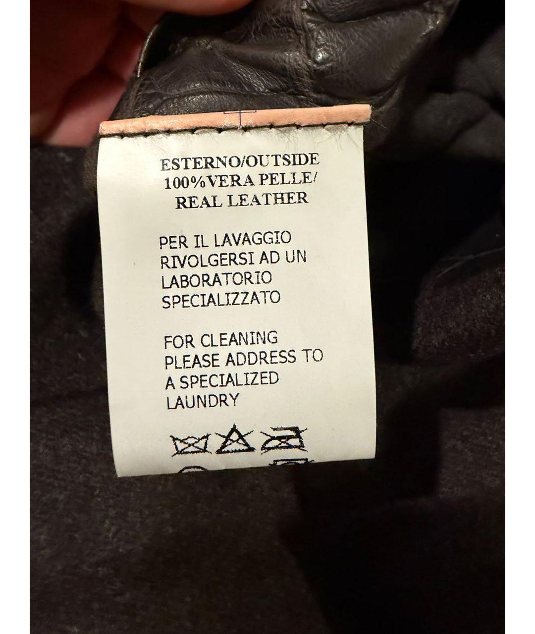 STEFANO RICCI Коричневый кожаный жилет, фото 5