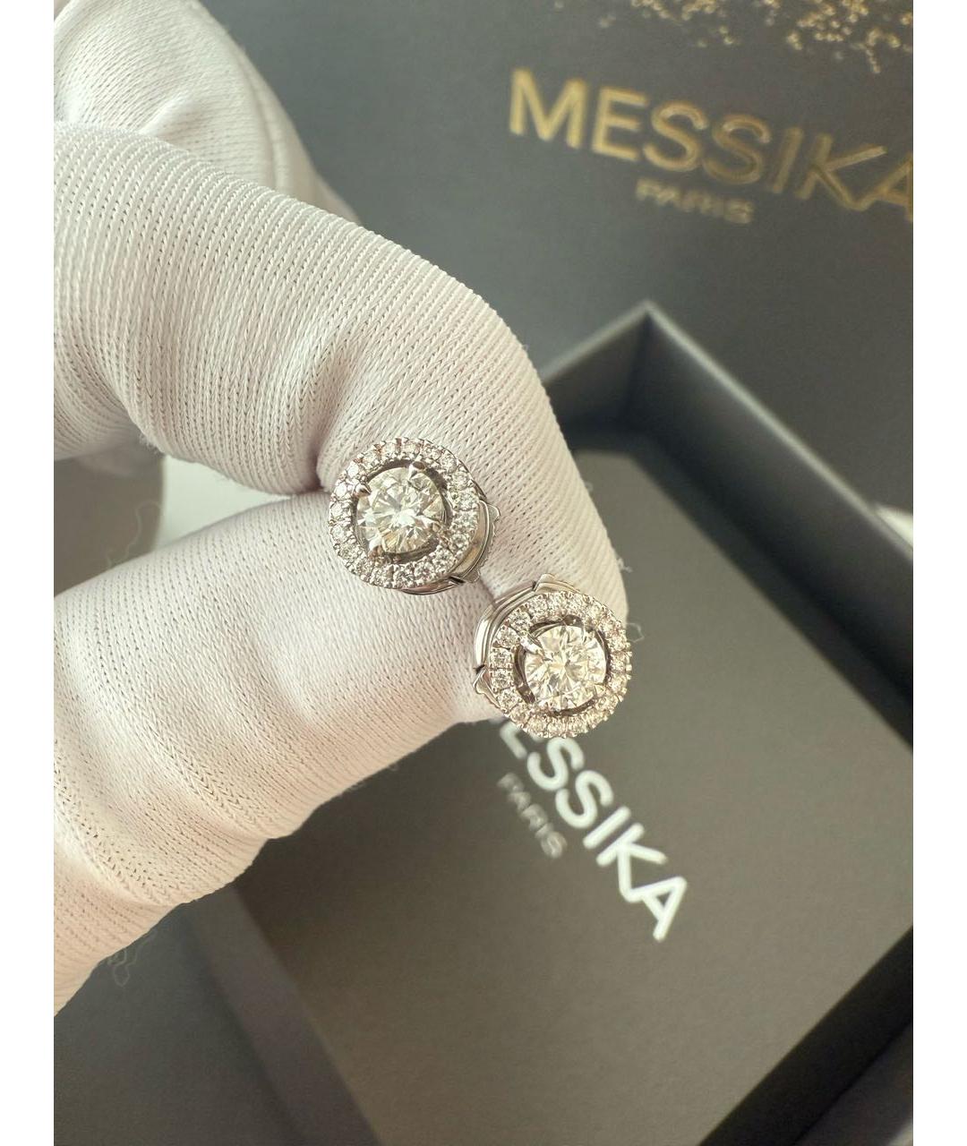 MESSIKA Серебряные серьги из белого золота, фото 3