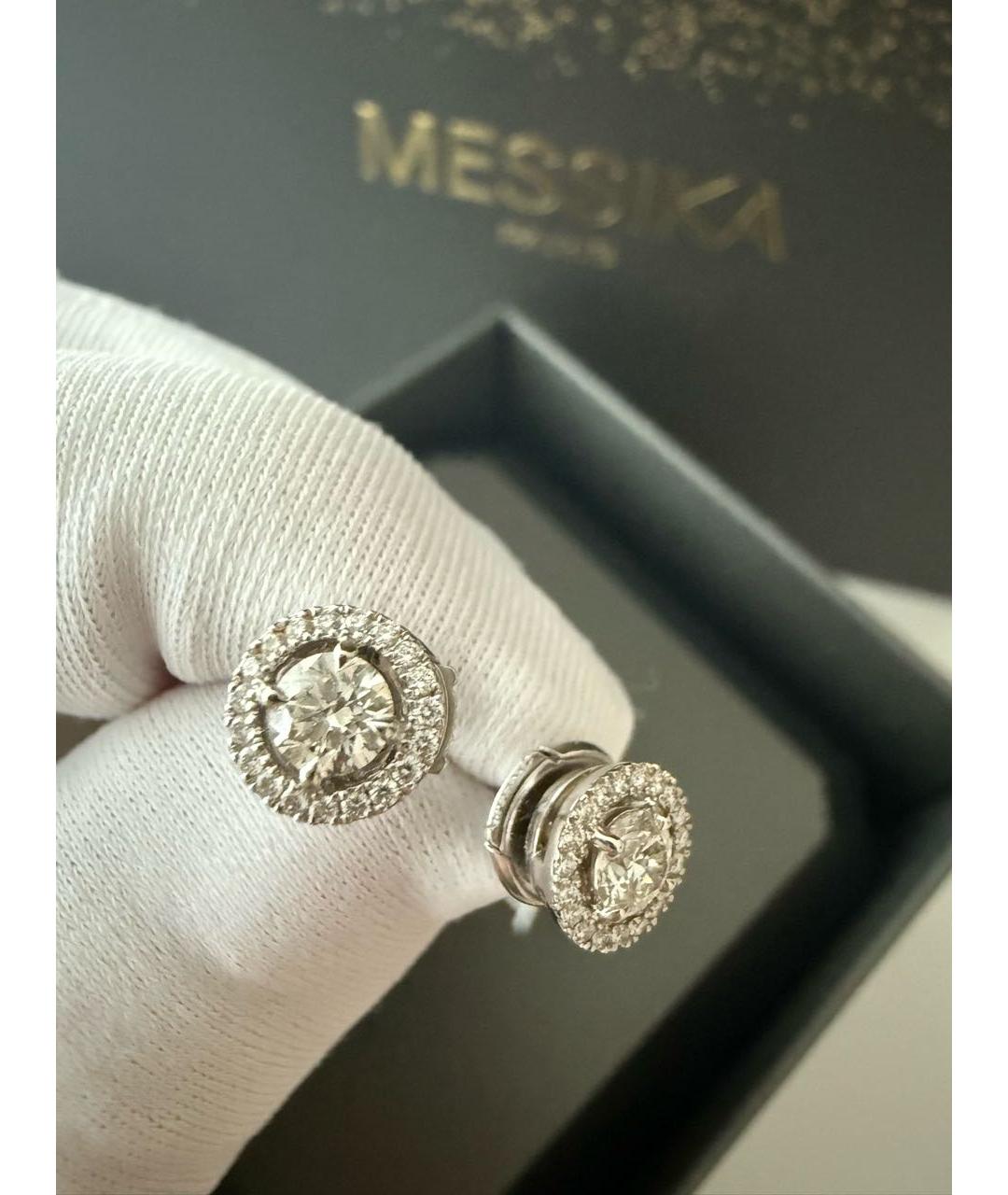 MESSIKA Серебряные серьги из белого золота, фото 2