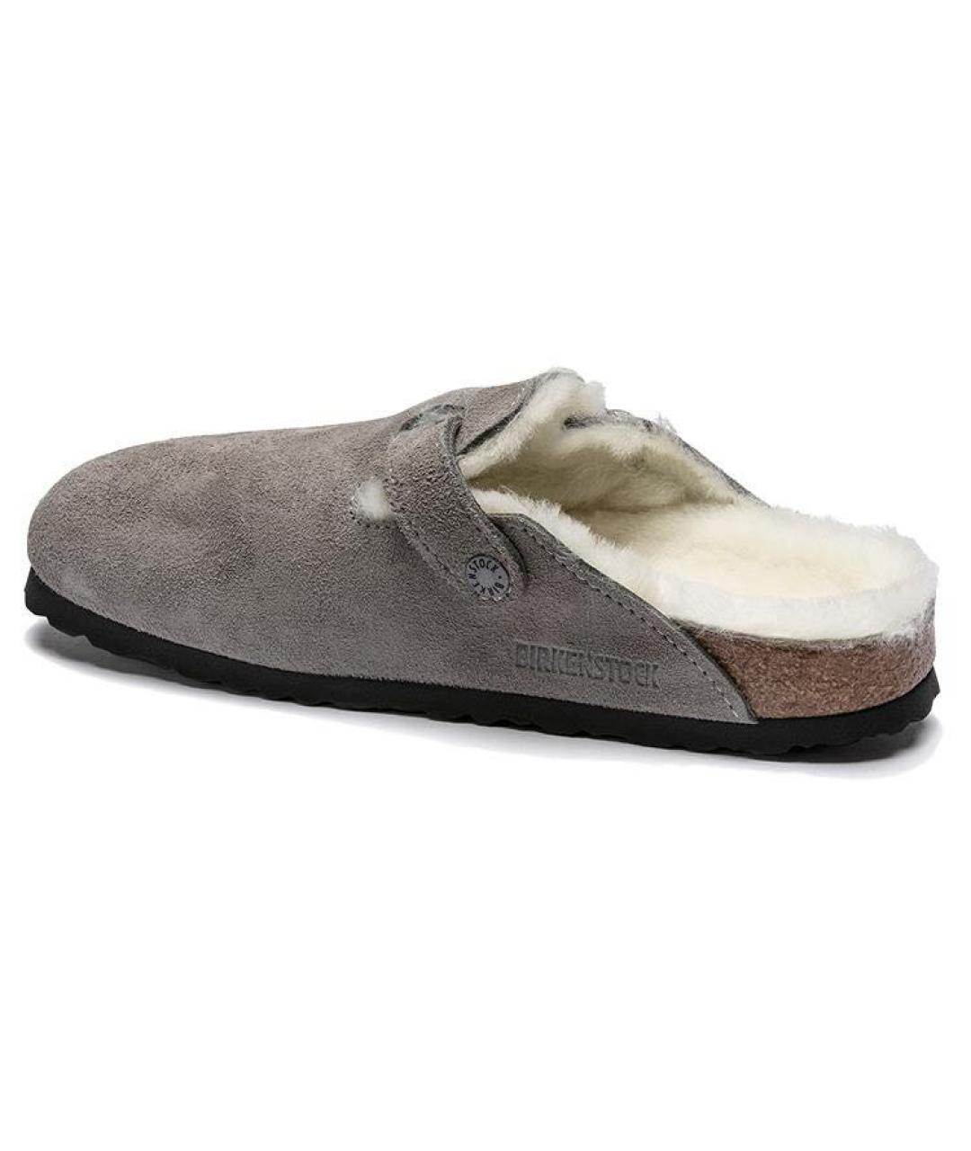 BIRKENSTOCK Серые замшевые сабо, фото 4