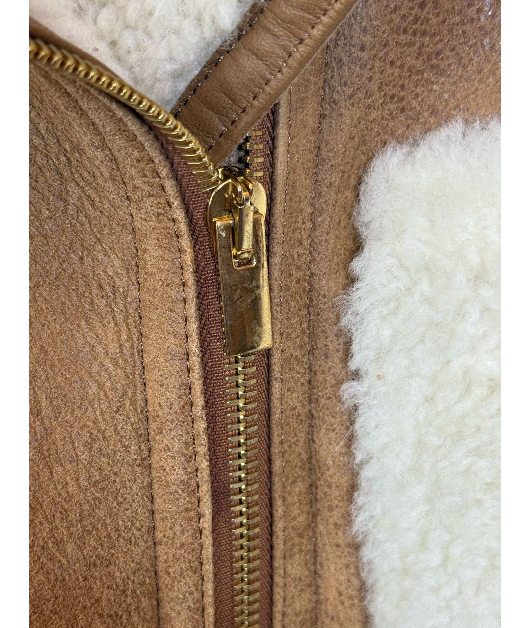 JACQUEMUS Коричневая шерстяная дубленка, фото 7