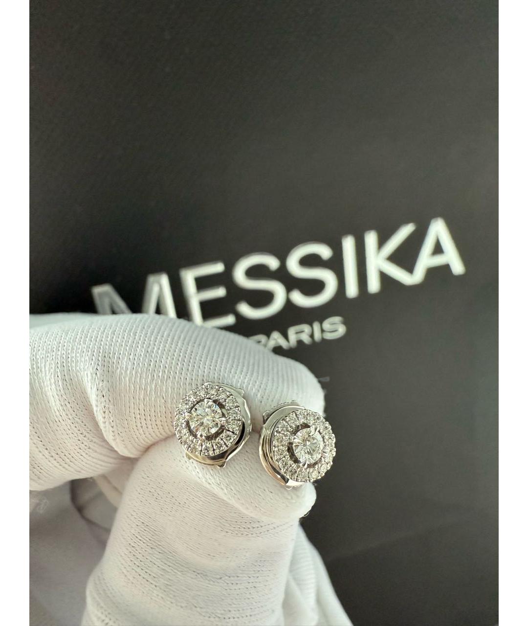 MESSIKA Серебряные серьги из белого золота, фото 2