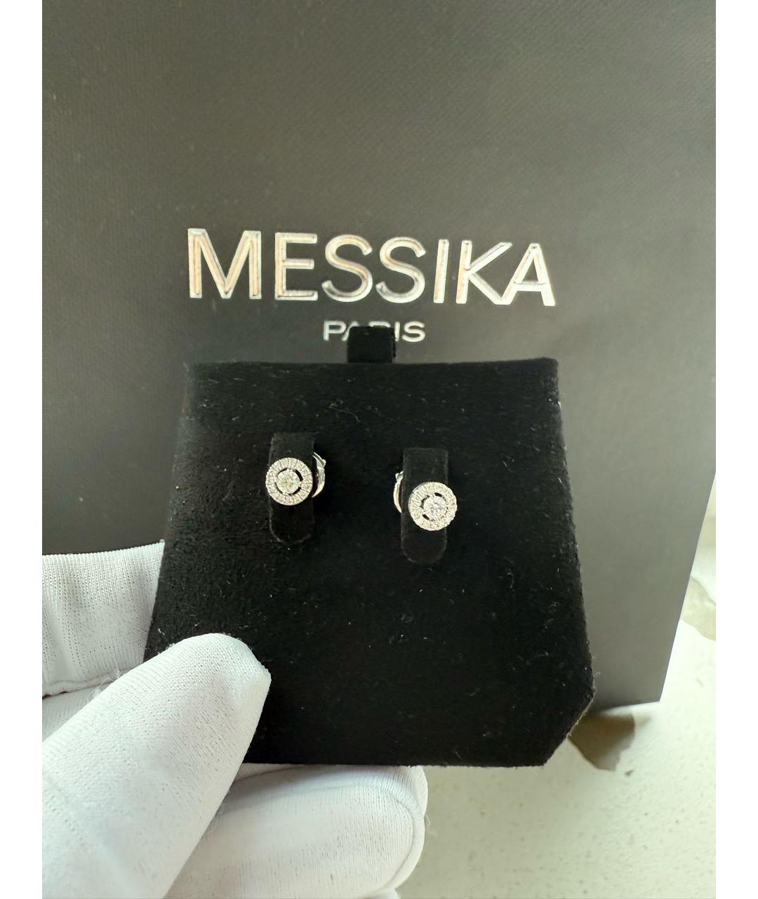 MESSIKA Серебряные серьги из белого золота, фото 3