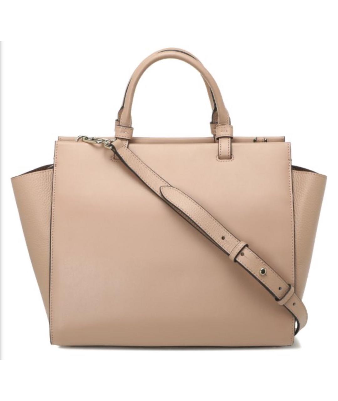 FURLA Бежевая кожаная сумка тоут, фото 3