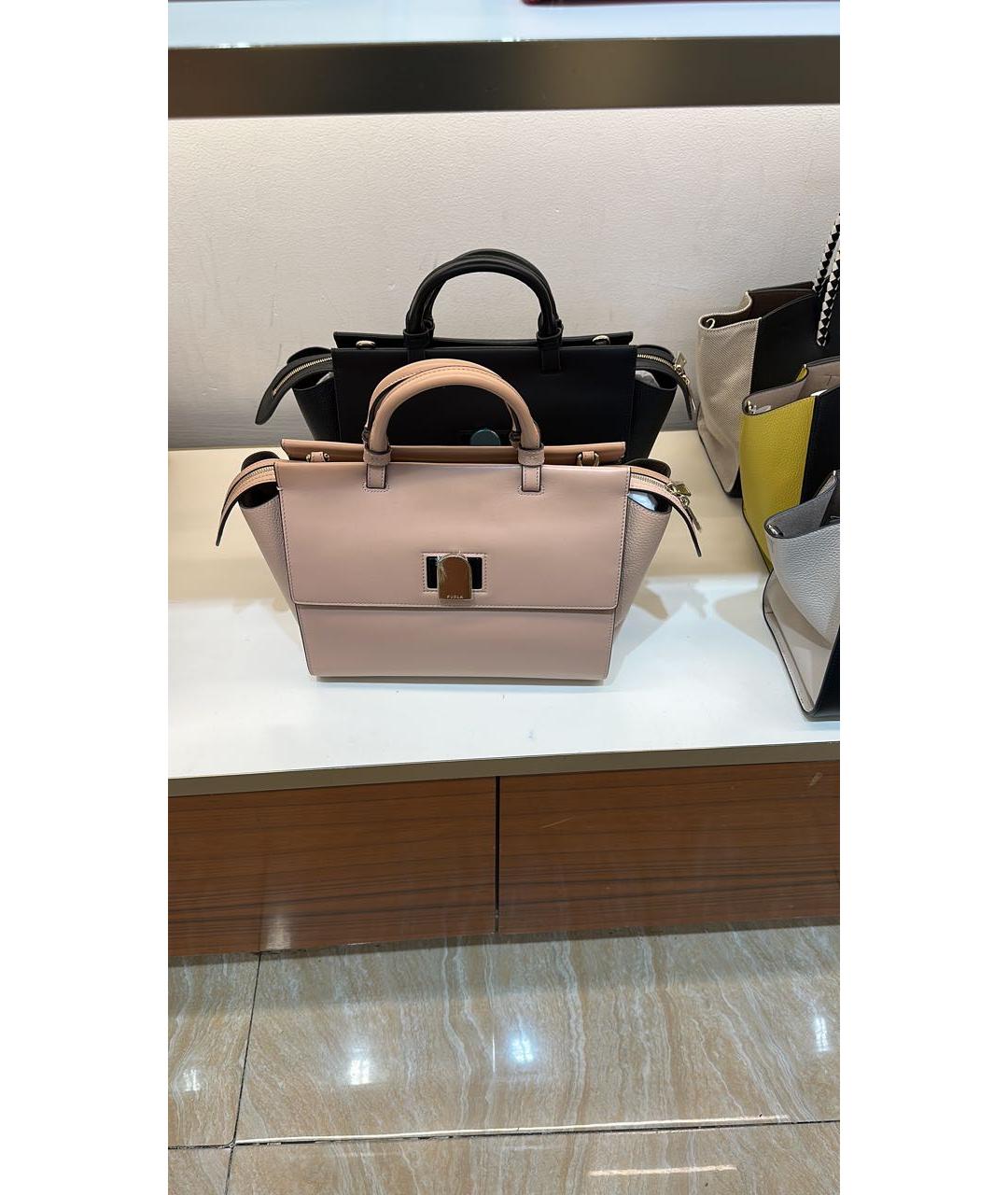 FURLA Бежевая кожаная сумка тоут, фото 8