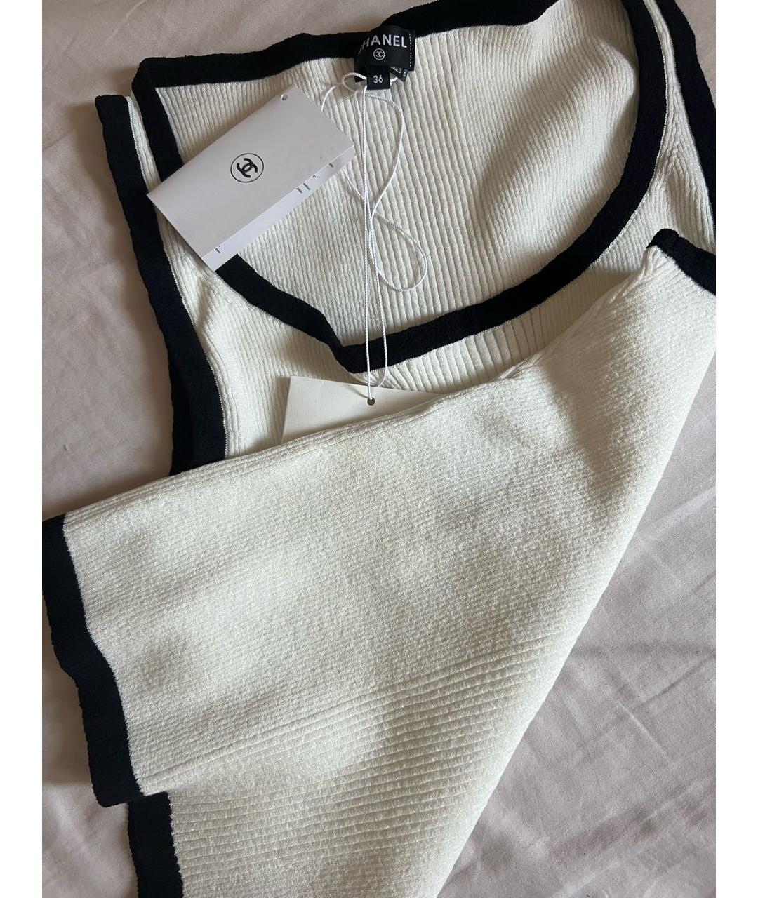 CHANEL Белая майка, фото 2