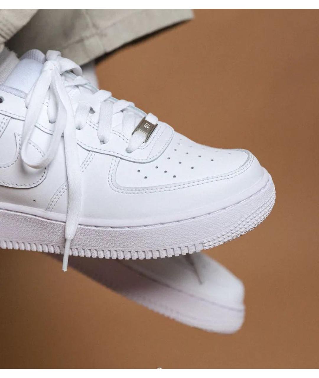 NIKE Белые кожаные кроссовки, фото 8