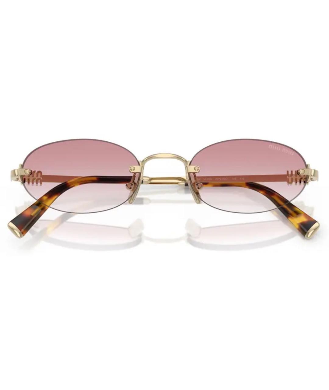 MIU MIU Розовые солнцезащитные очки, фото 4