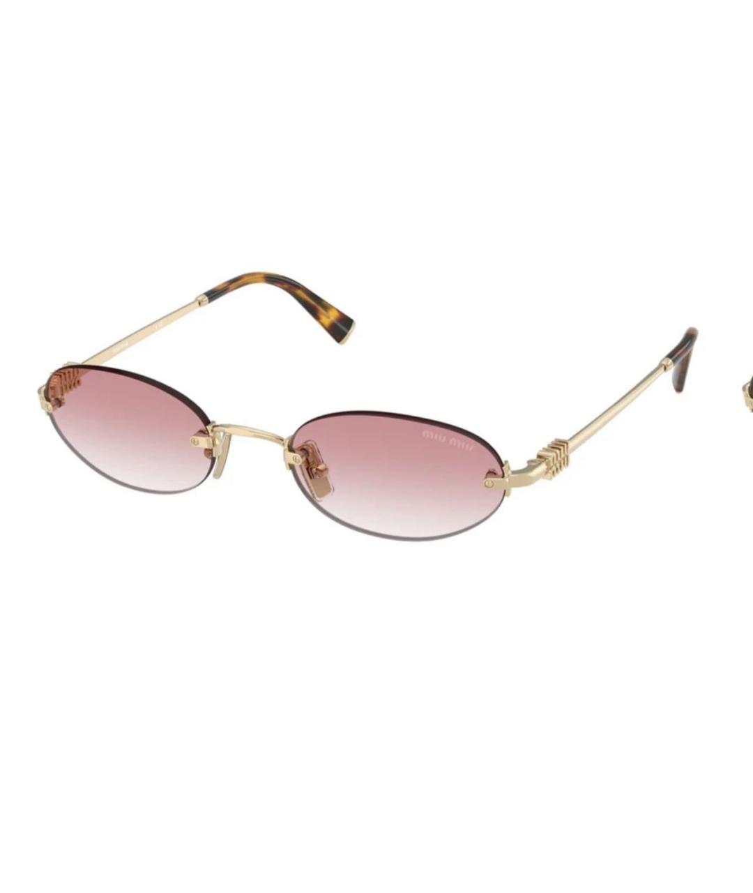MIU MIU Розовые солнцезащитные очки, фото 1