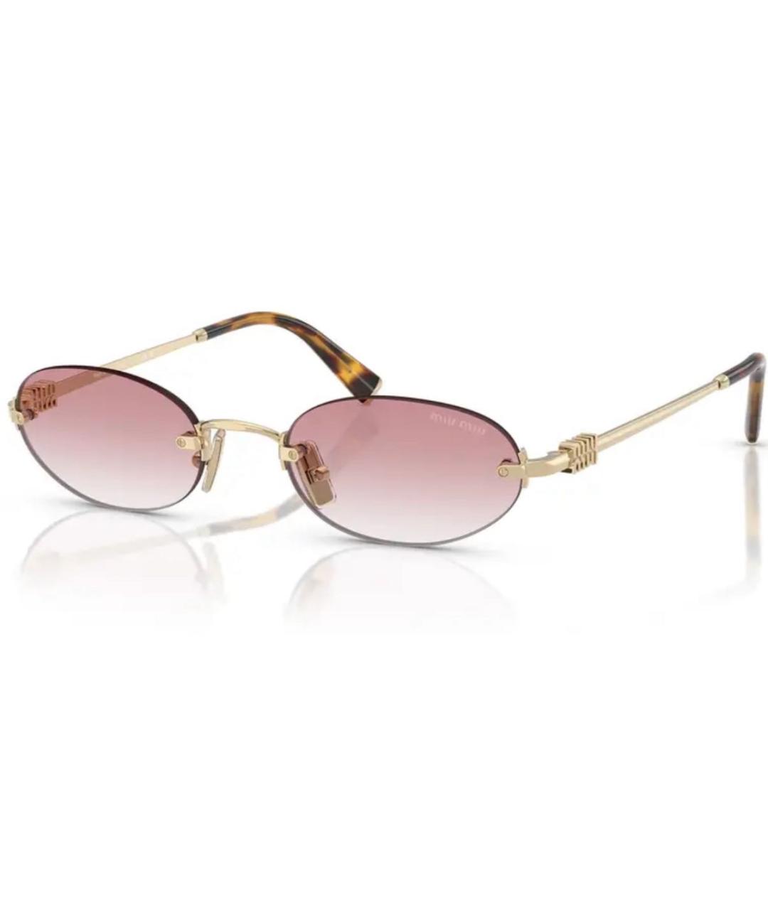 MIU MIU Розовые солнцезащитные очки, фото 3