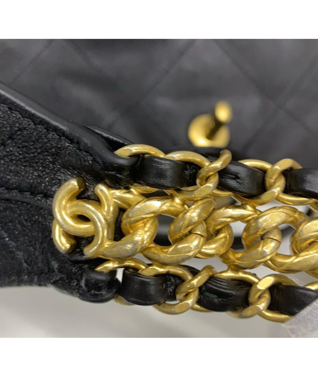 CHANEL Черная кожаная сумка тоут, фото 2