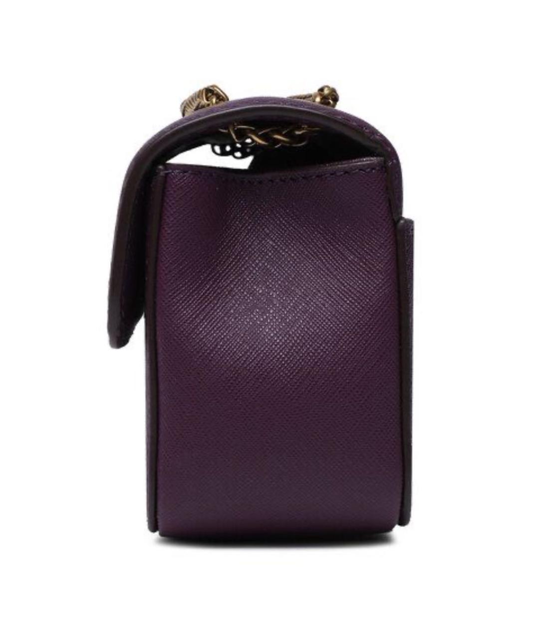 DKNY Фиолетовая кожаная сумка через плечо, фото 3