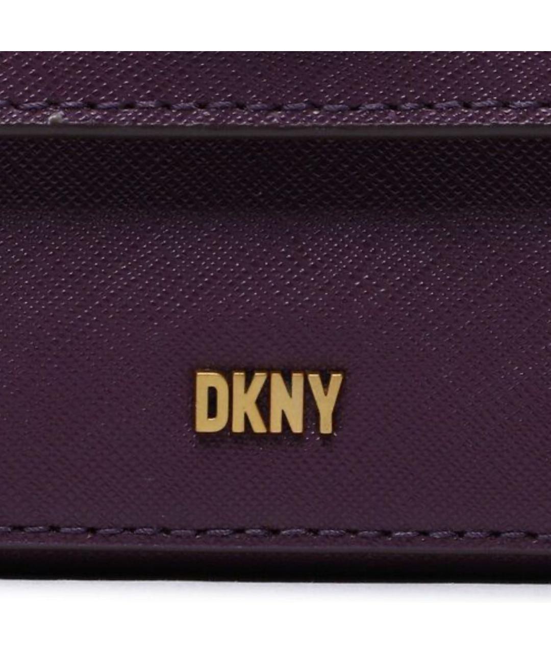 DKNY Фиолетовая кожаная сумка через плечо, фото 2
