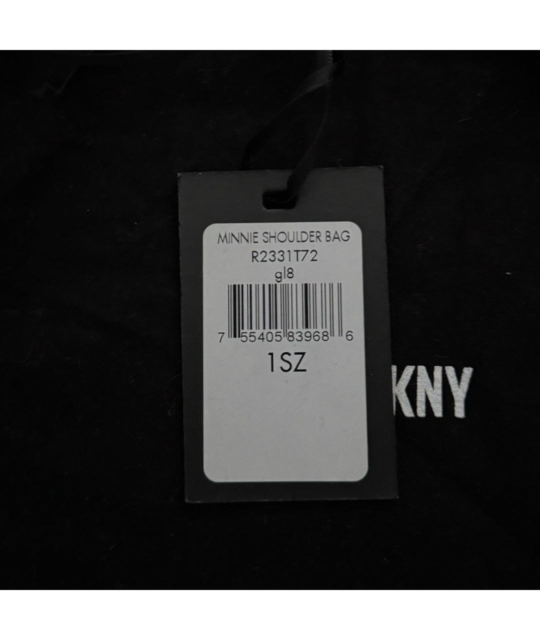 DKNY Фиолетовая кожаная сумка через плечо, фото 6
