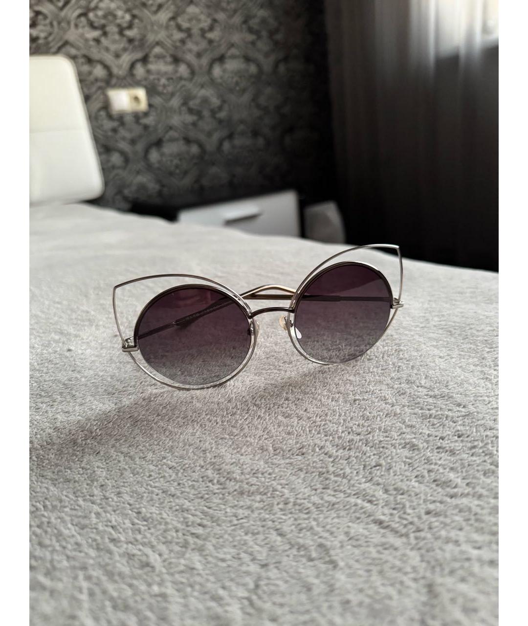 MARC JACOBS Серебряные металлические солнцезащитные очки, фото 3