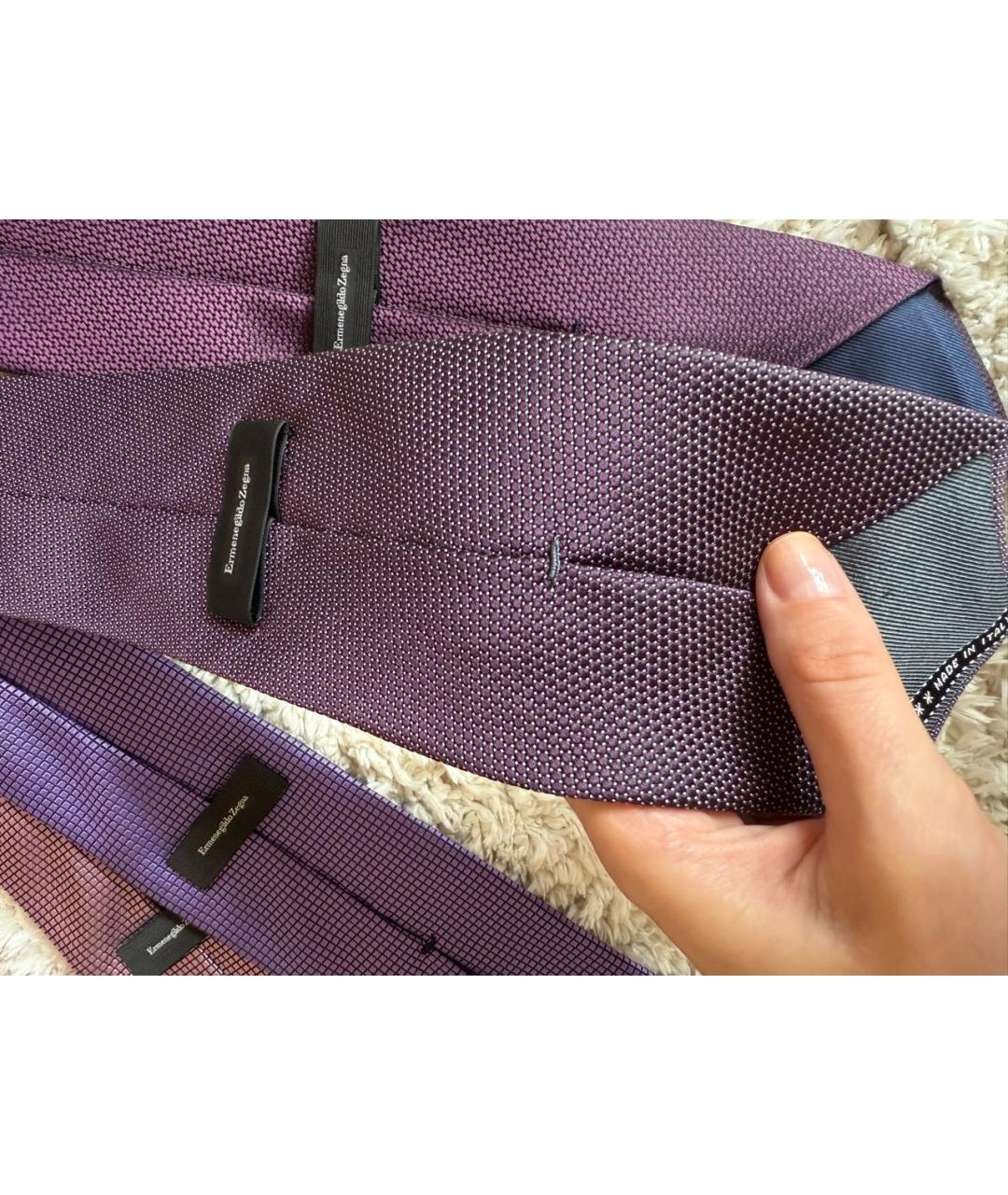ERMENEGILDO ZEGNA XXX Мульти шелковый галстук, фото 7