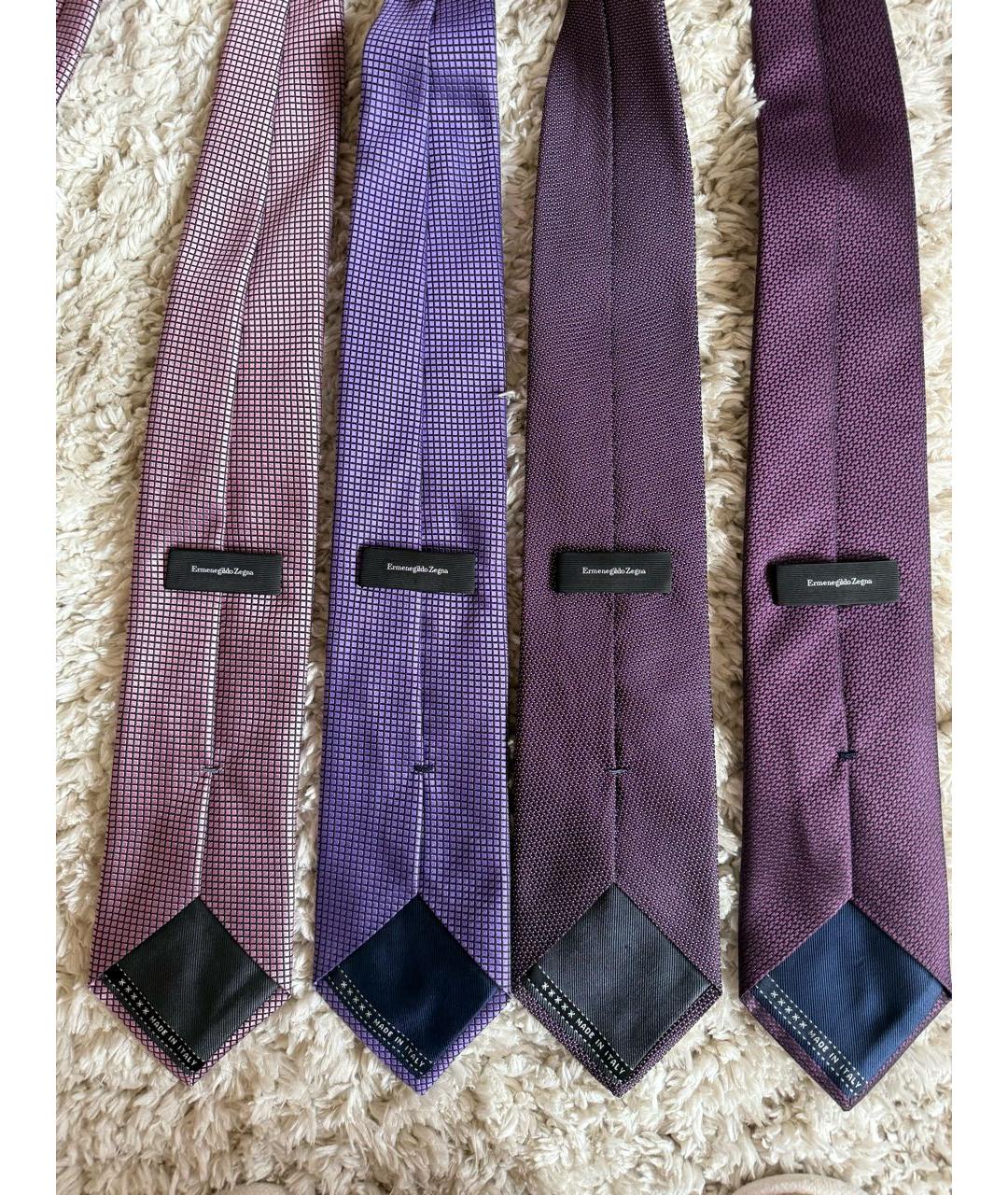 ERMENEGILDO ZEGNA XXX Мульти шелковый галстук, фото 2