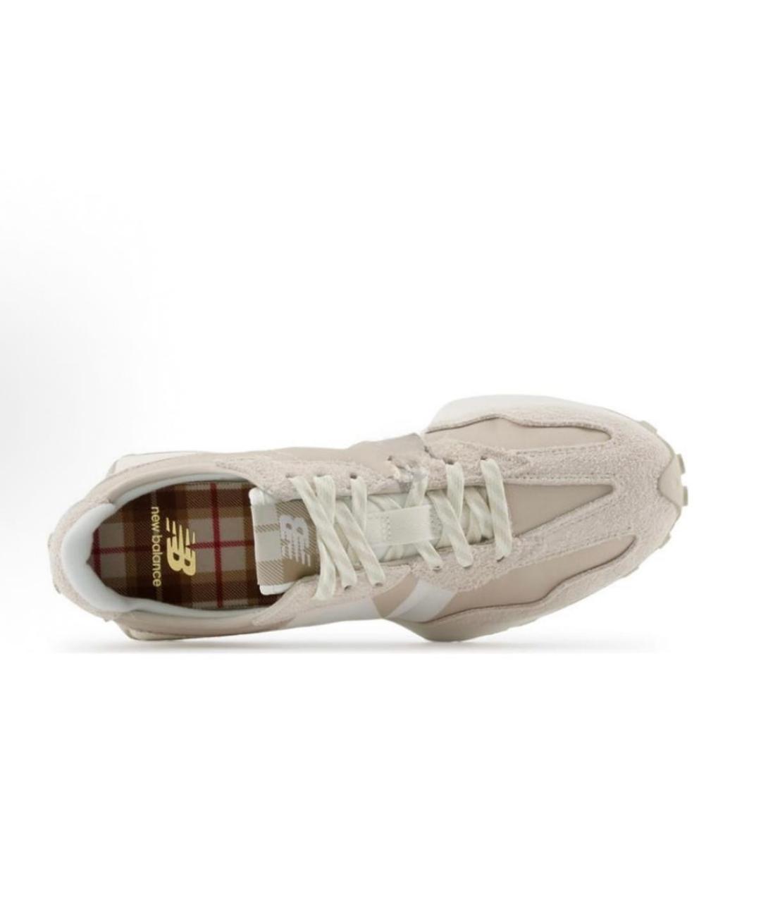 NEW BALANCE Бежевые замшевые низкие кроссовки / кеды, фото 3