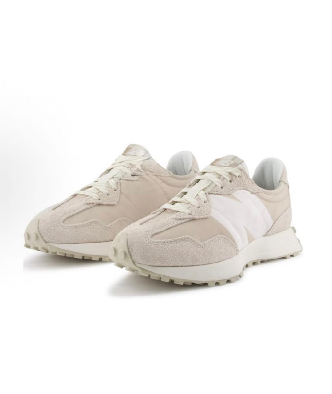 NEW BALANCE Бежевые замшевые низкие кроссовки / кеды, фото 2