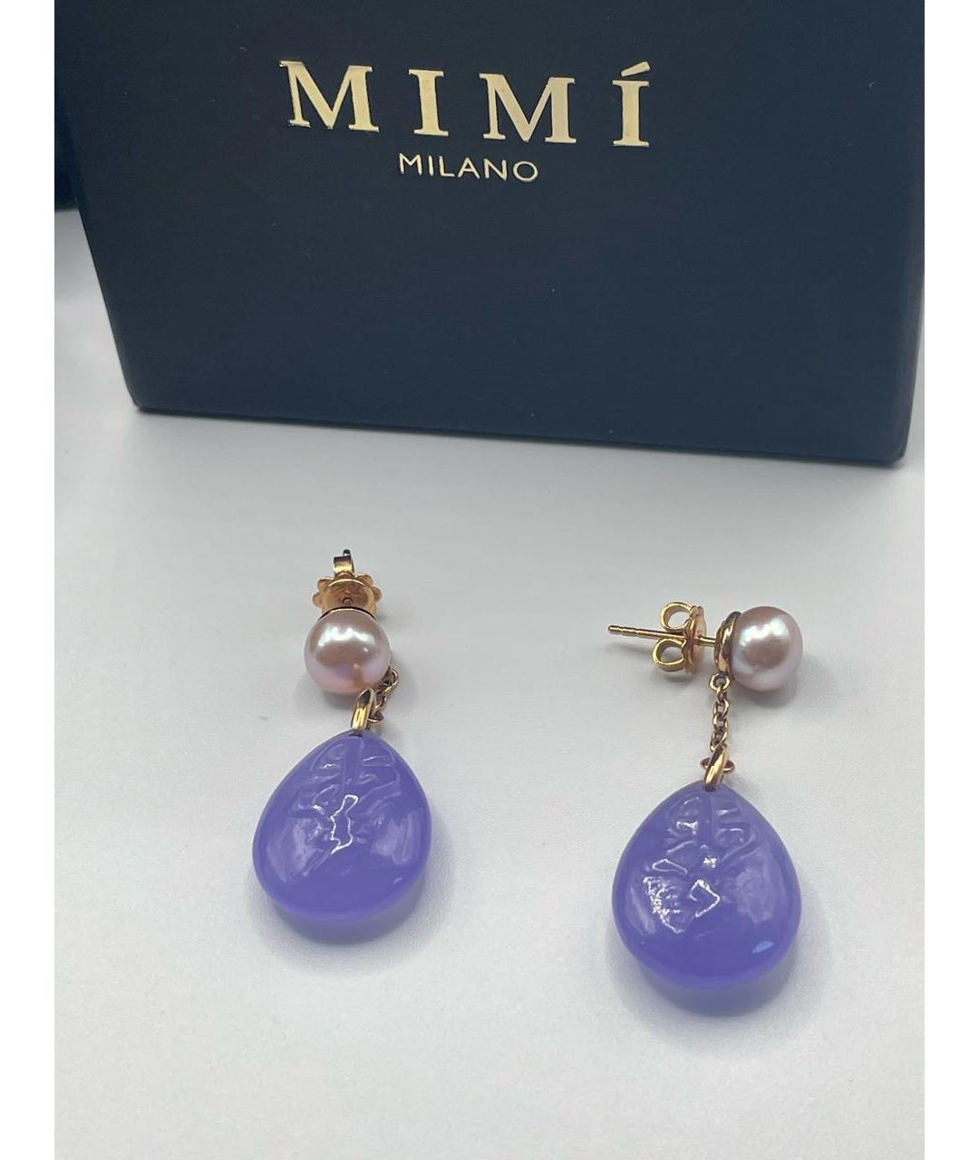 Mimi milano Фиолетовые серьги из розового золота, фото 4