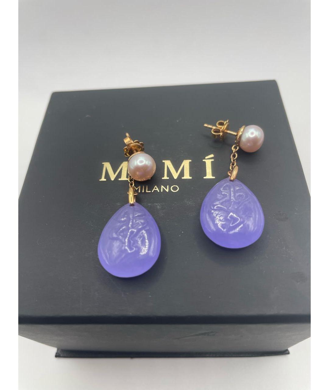 Mimi milano Фиолетовые серьги из розового золота, фото 3