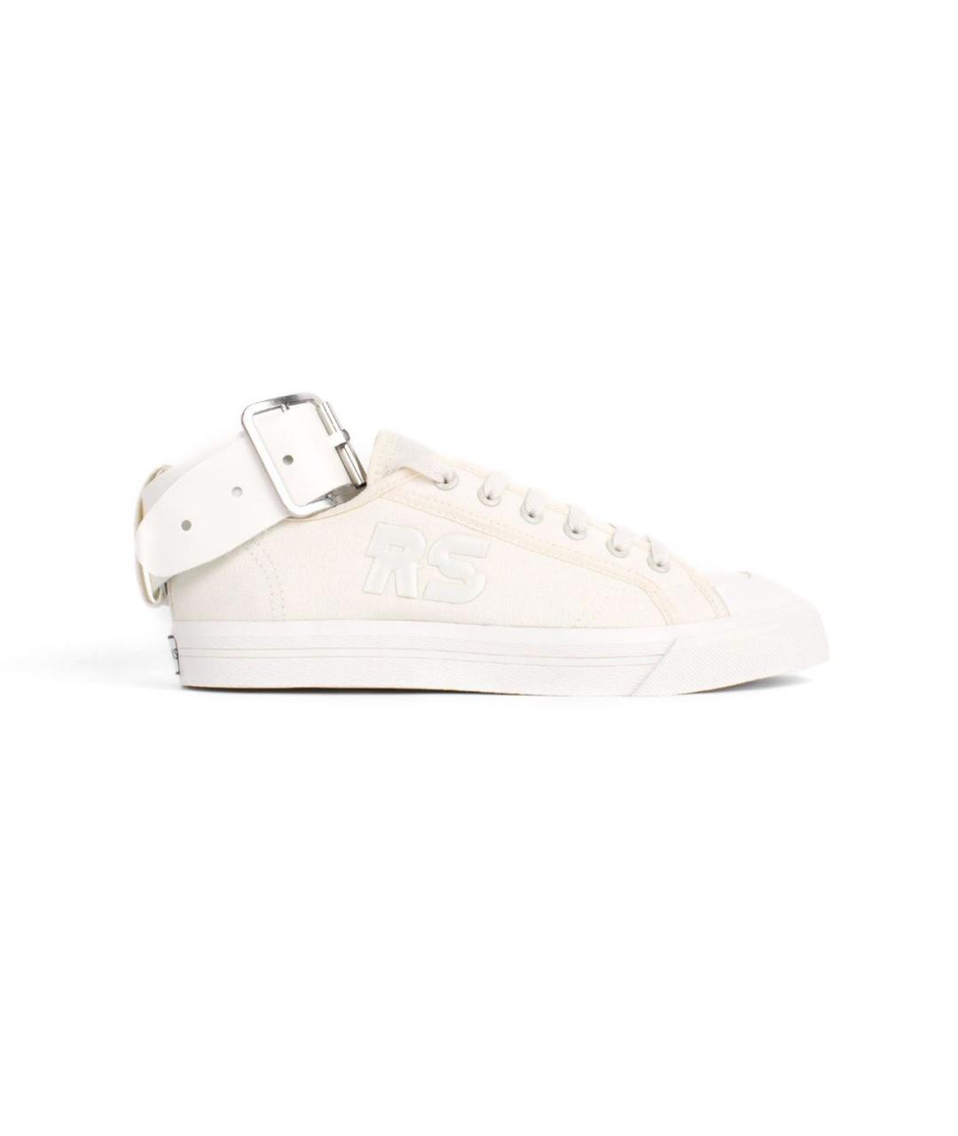 ADIDAS X RAF SIMONS Белые текстильные низкие кроссовки / кеды, фото 2