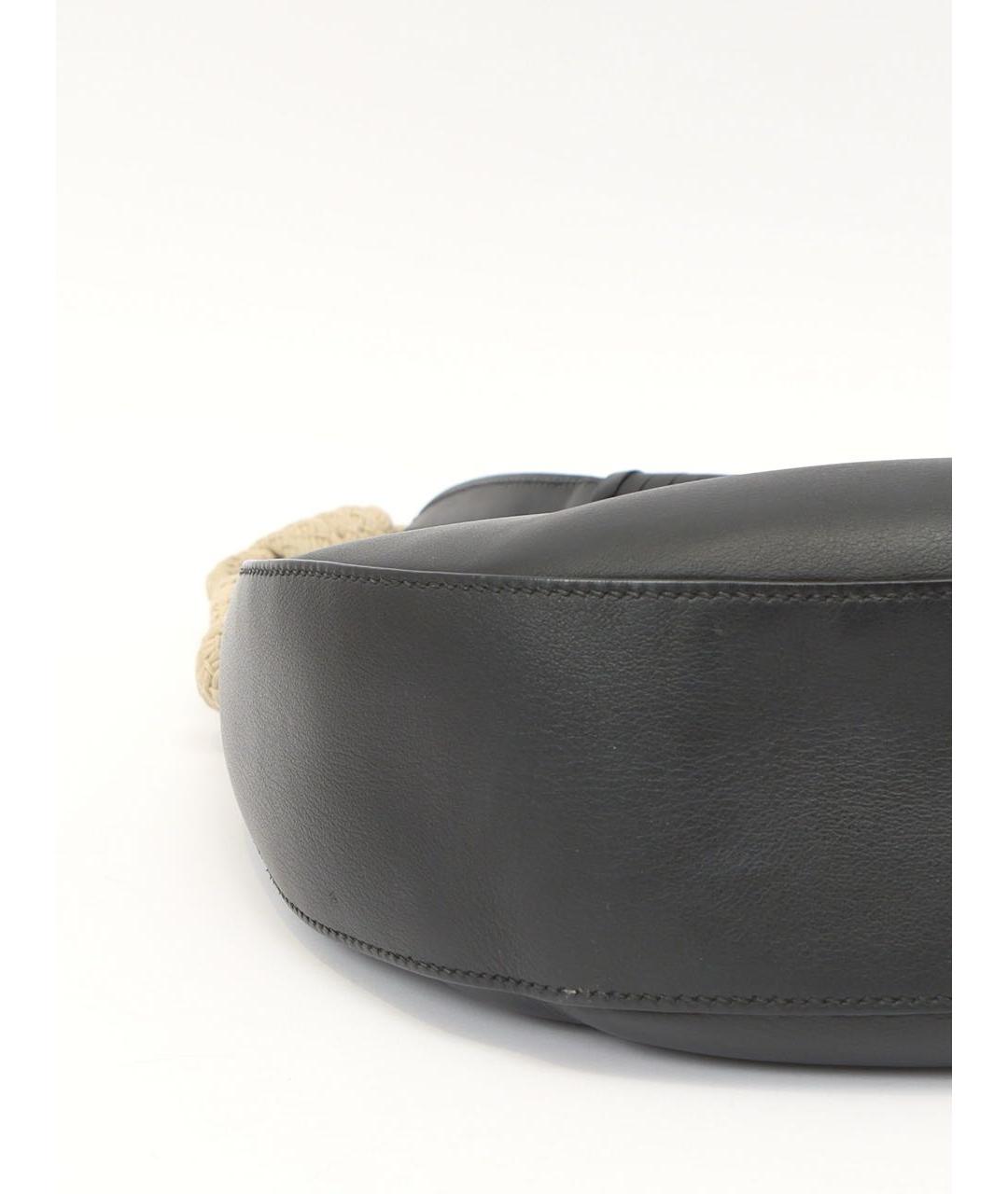PRADA Черная кожаная сумка тоут, фото 5