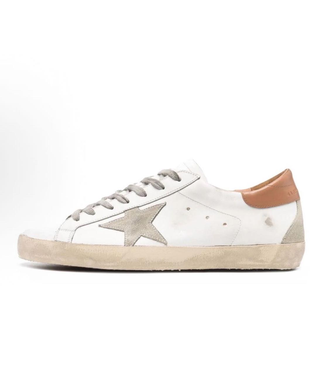 GOLDEN GOOSE DELUXE BRAND Белые кожаные кеды, фото 2