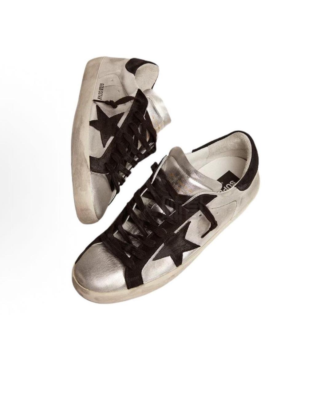 GOLDEN GOOSE DELUXE BRAND Серебряные кеды, фото 2