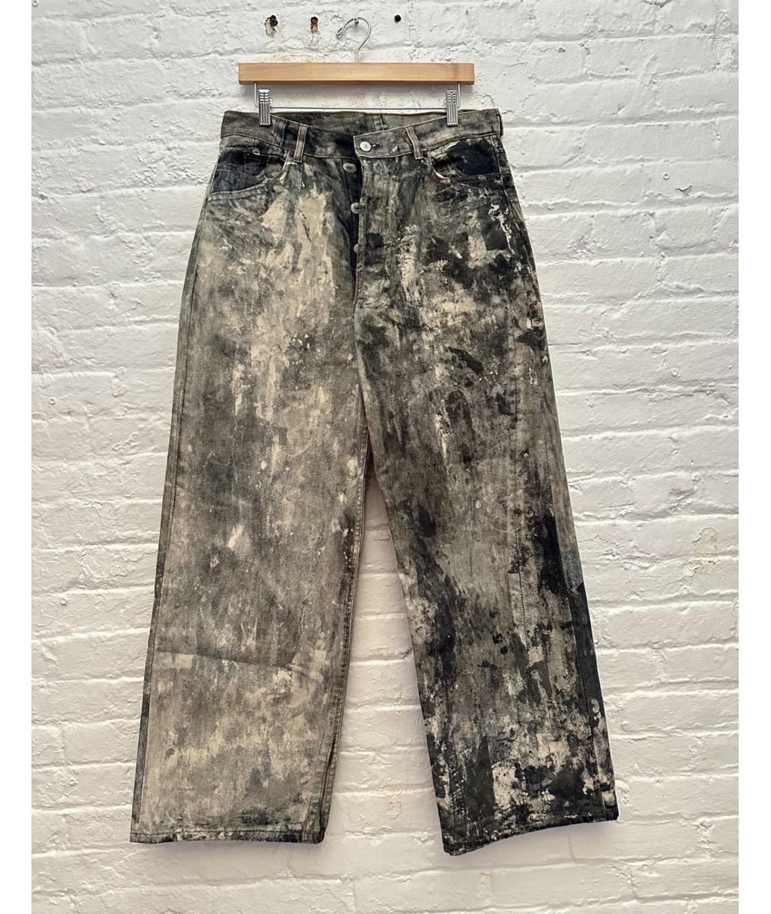 ACNE STUDIOS Бежевые хлопковые прямые джинсы, фото 4