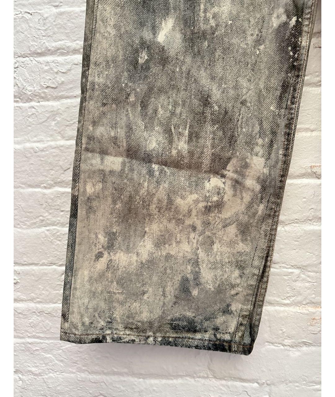 ACNE STUDIOS Бежевые хлопковые прямые джинсы, фото 7
