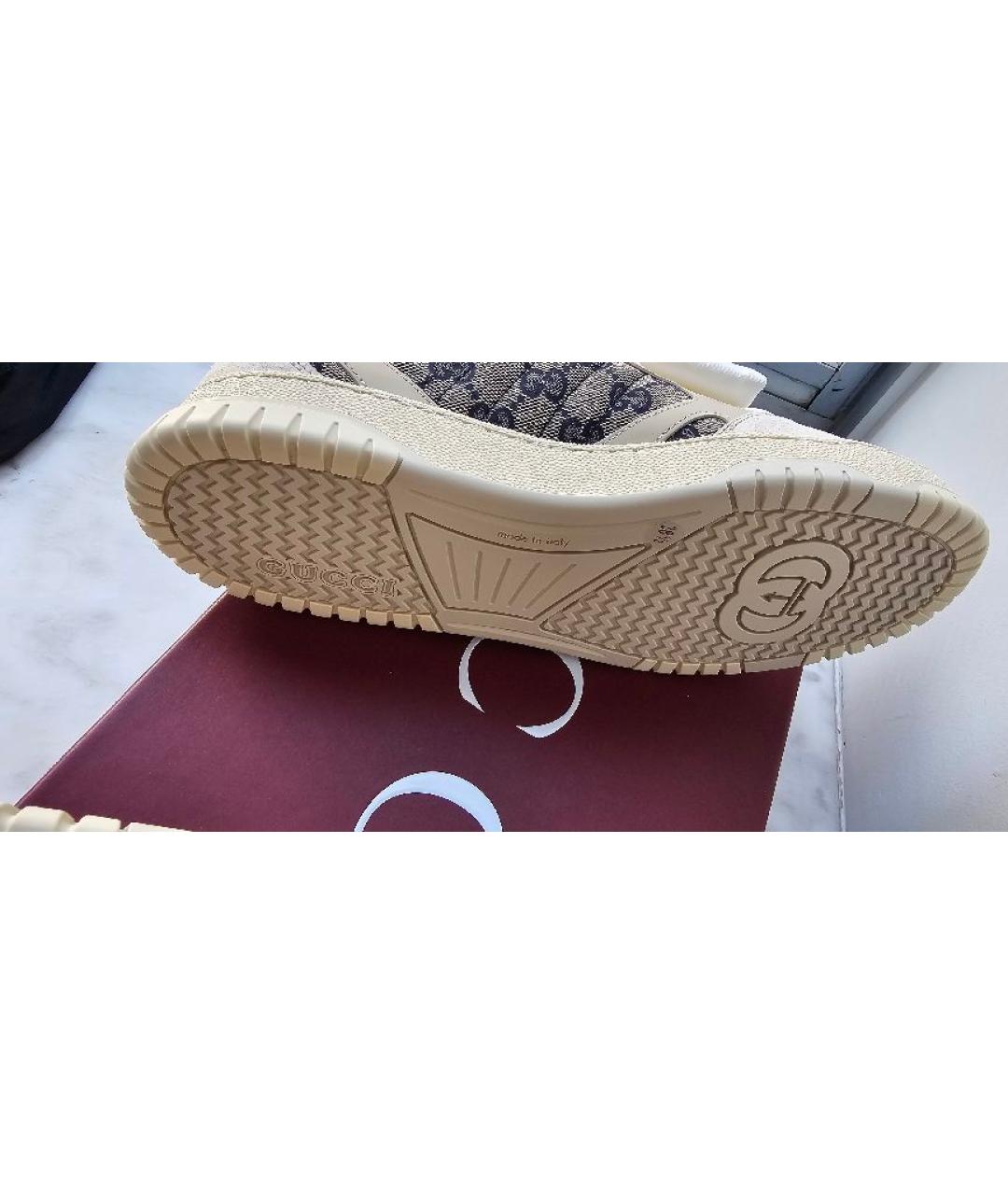 GUCCI Бежевые кроссовки, фото 7