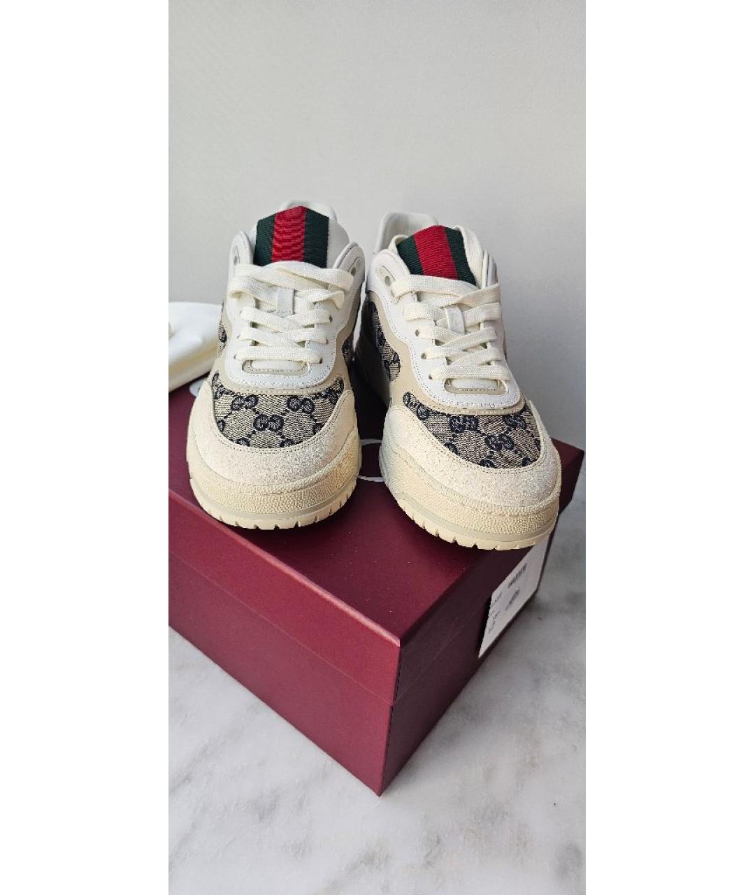 GUCCI Бежевые кроссовки, фото 2