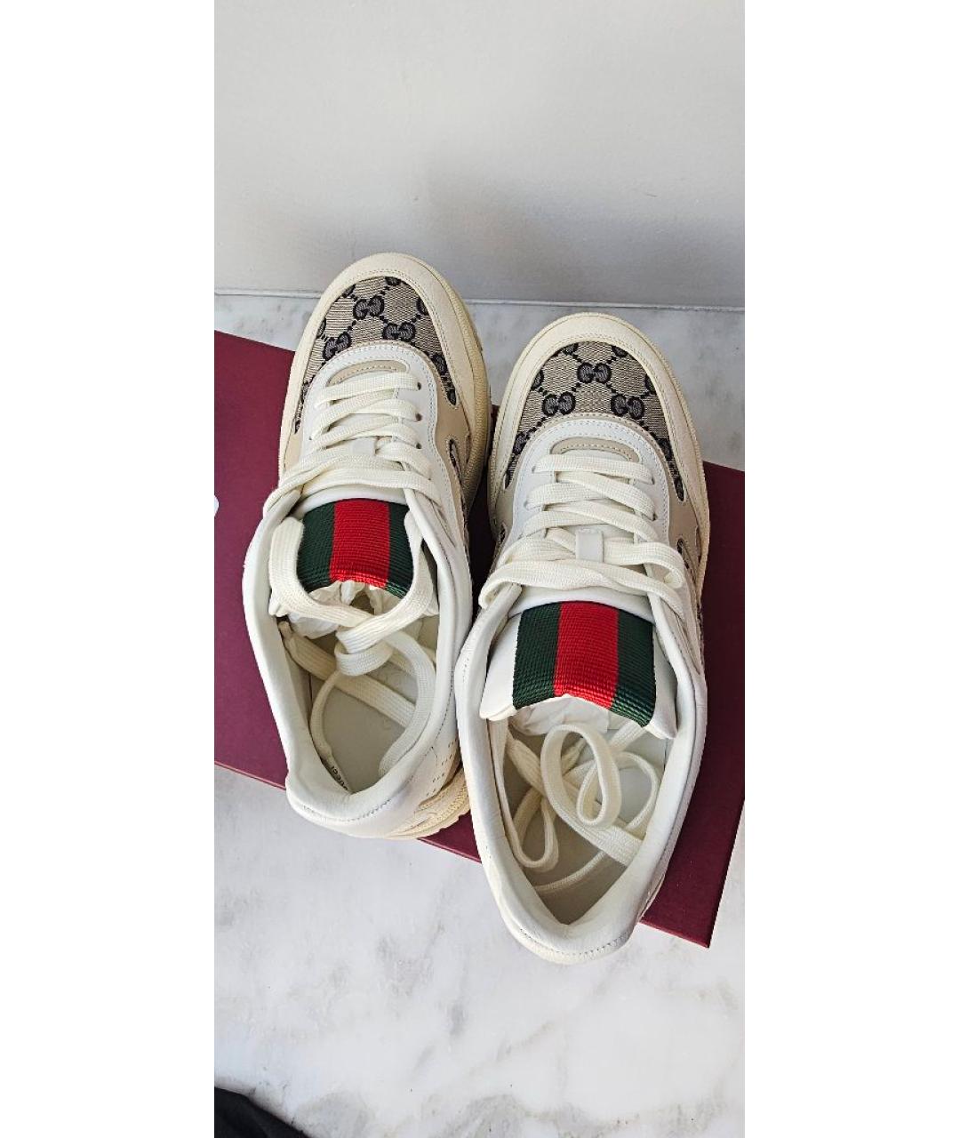 GUCCI Бежевые кроссовки, фото 3