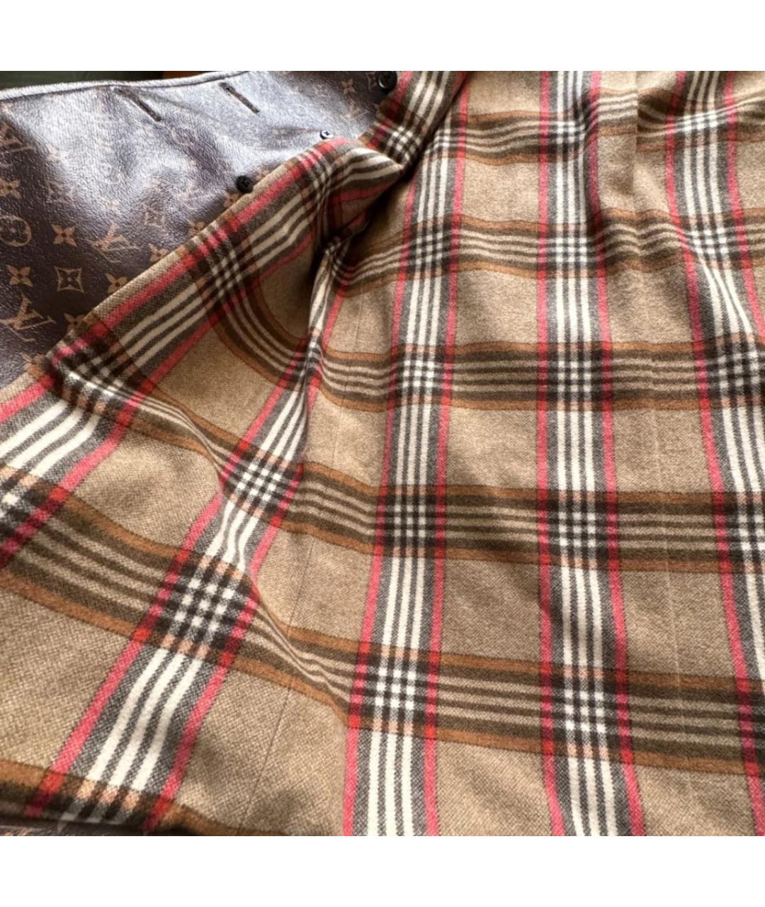 LOUIS VUITTON Коричневое шелковое пальто, фото 4