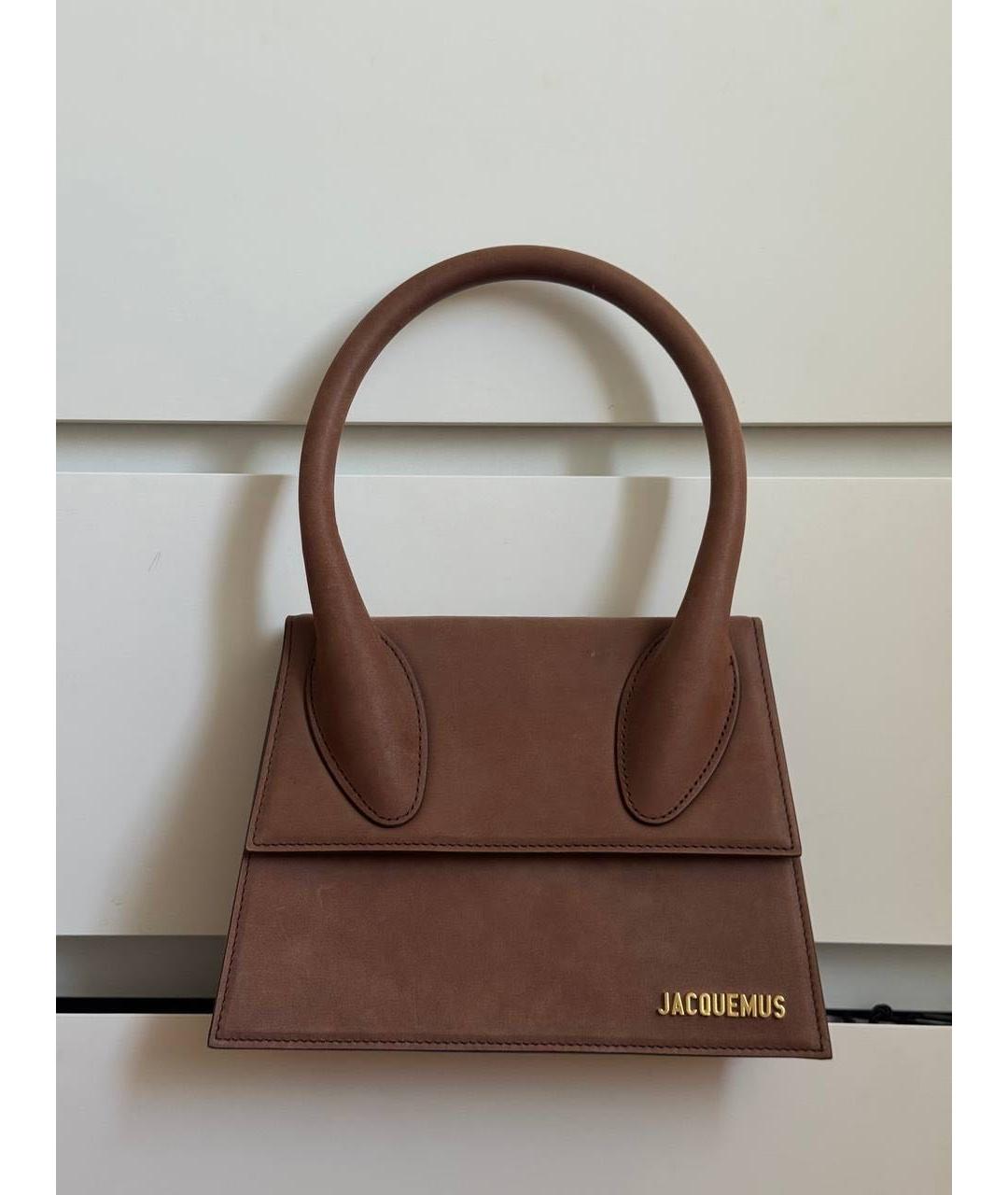 JACQUEMUS Коричневая сумка через плечо, фото 5