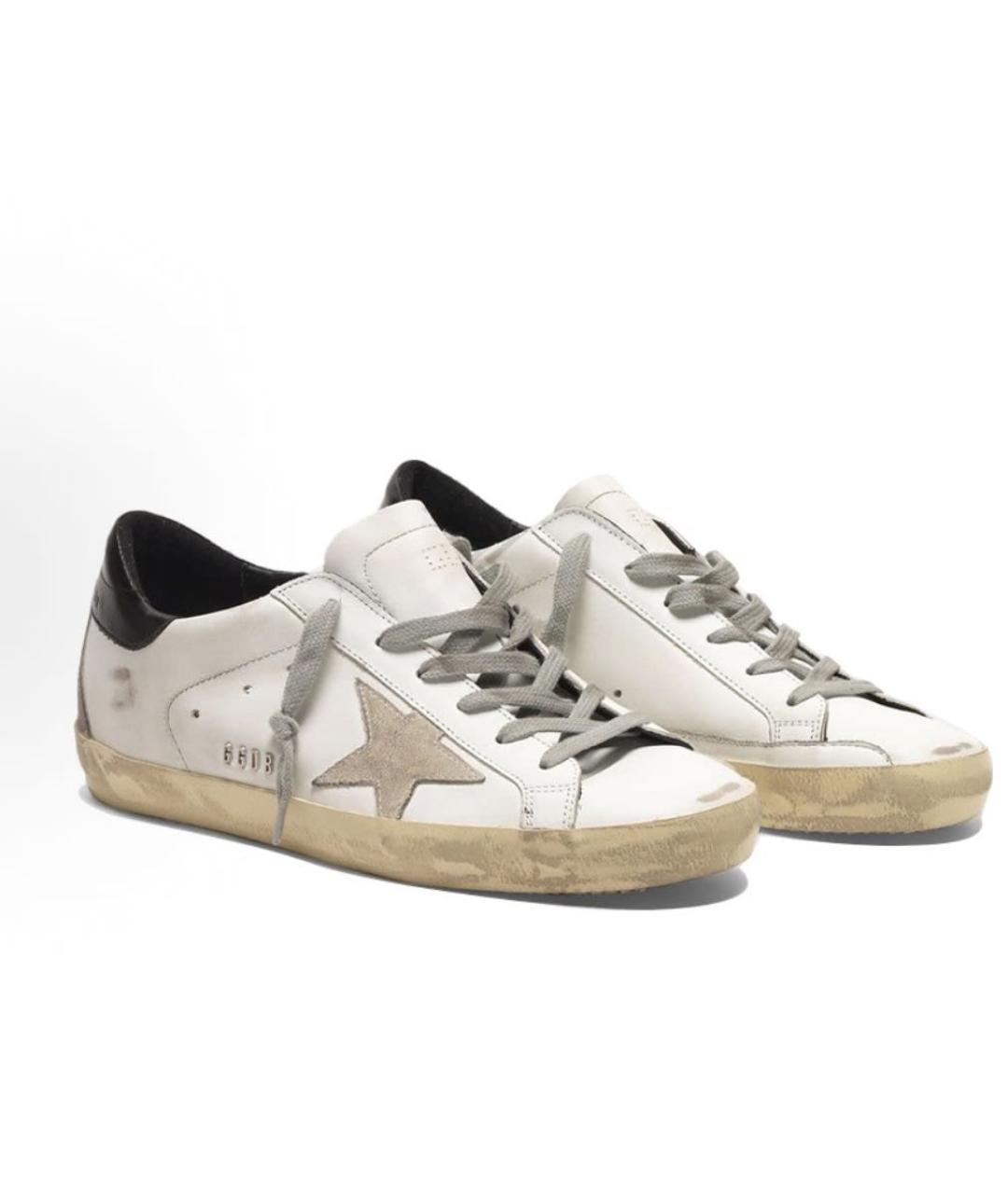 GOLDEN GOOSE DELUXE BRAND Белые кожаные кеды, фото 5