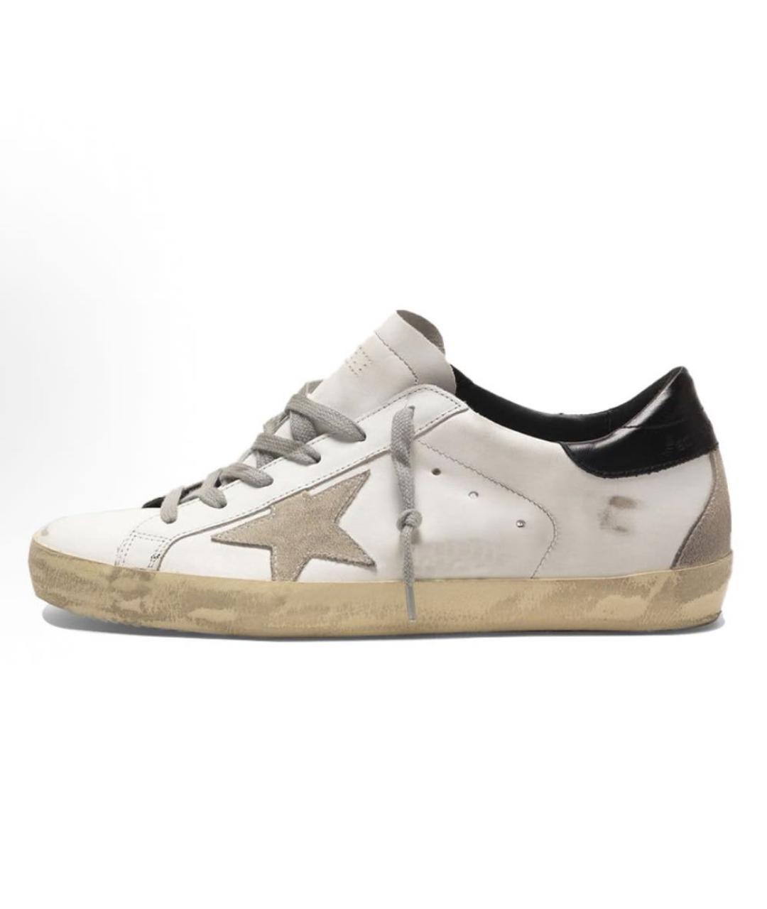 GOLDEN GOOSE DELUXE BRAND Белые кожаные кеды, фото 2