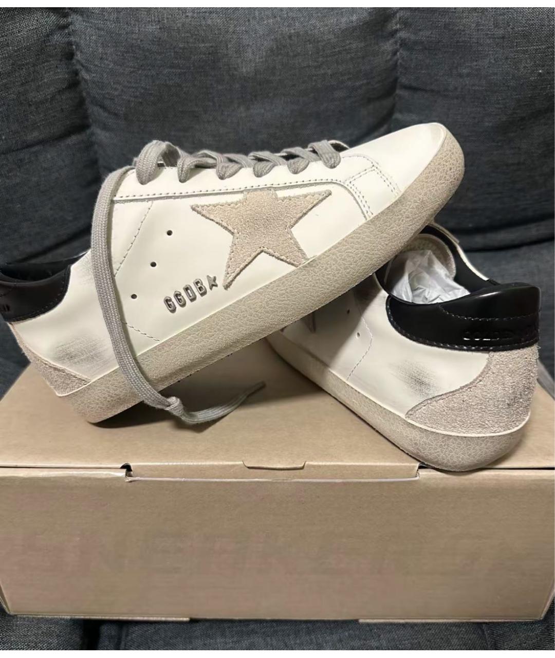 GOLDEN GOOSE DELUXE BRAND Белые кожаные кеды, фото 6
